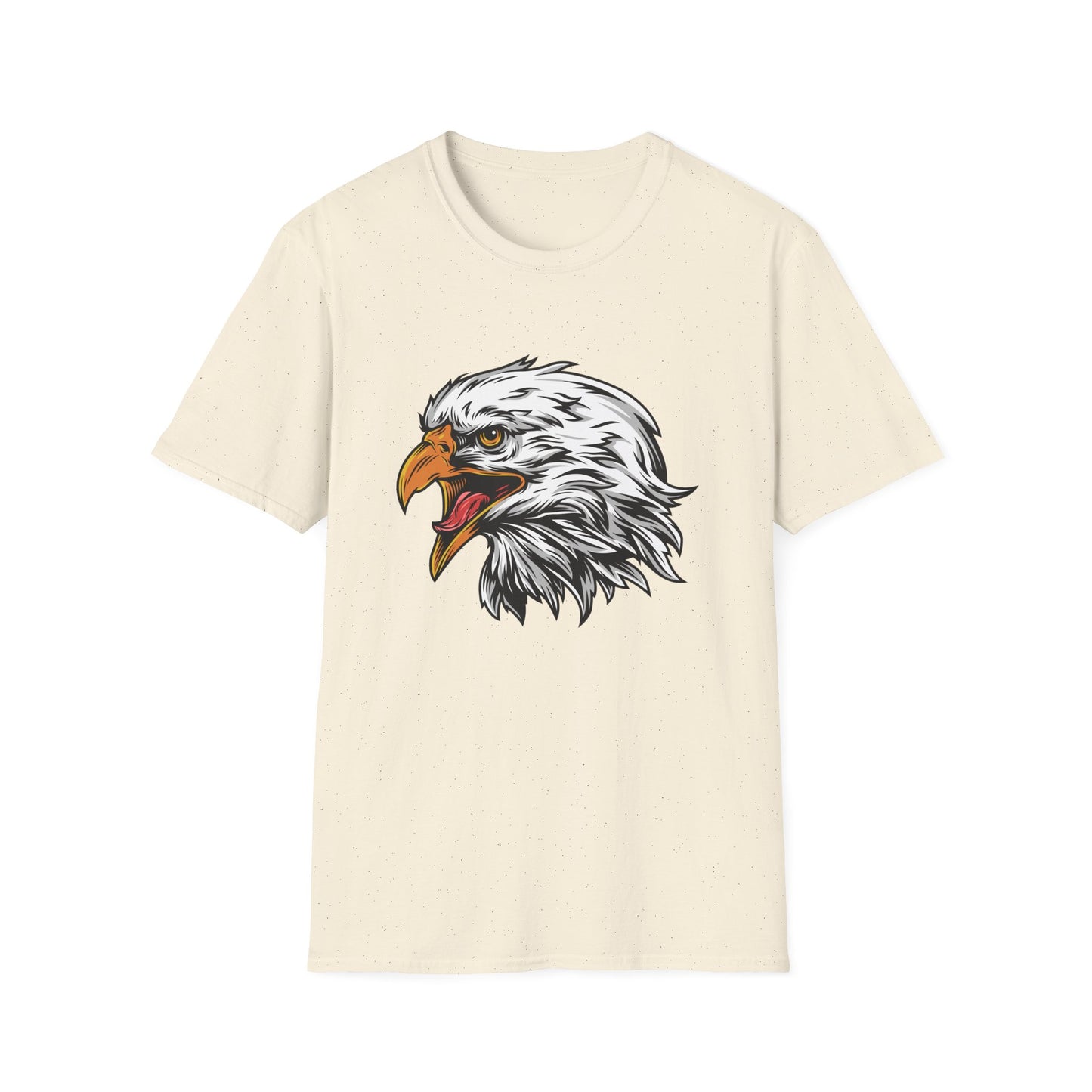 Fierce Screaming Eagle Head T-Shirt - Majestic Bald Eagle Graphic Tee for Wildlife Lovers & Patriots | Bold Animal Print Apparel