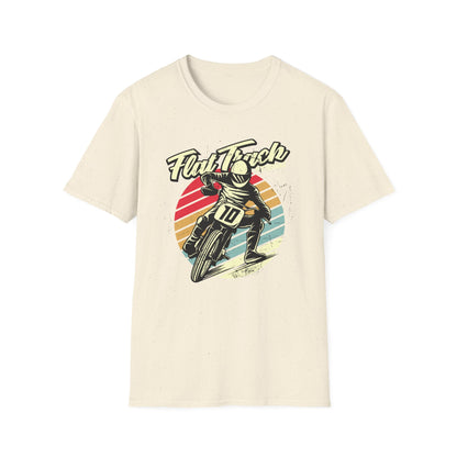 Vintage Flat Track Motorbike T-Shirt | Retro Dirt Bike Racer Tee | Awesome Adrenaline Seeker Gift