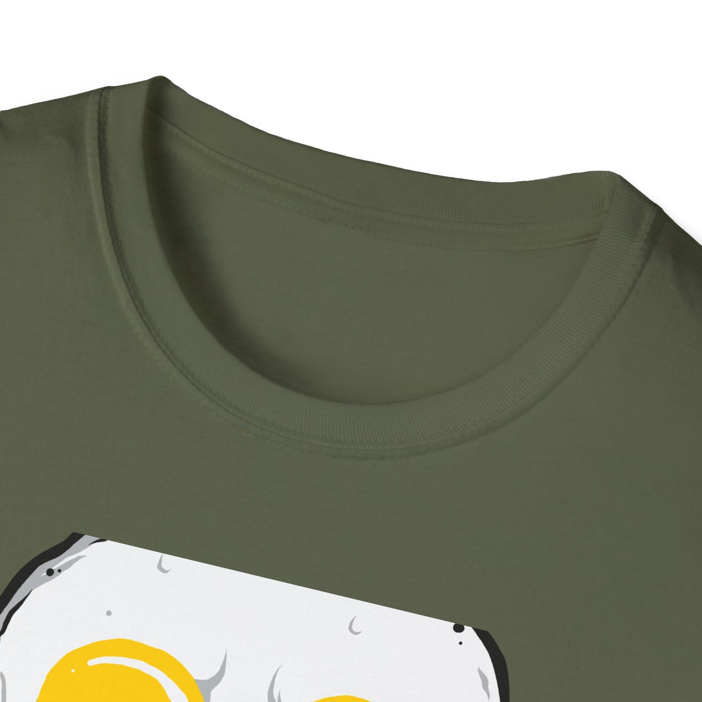 Epic Fried Egg Skull & Cross Utensils T-Shirt | Breakfast Lover & Chef Foodie Graphic Tee
