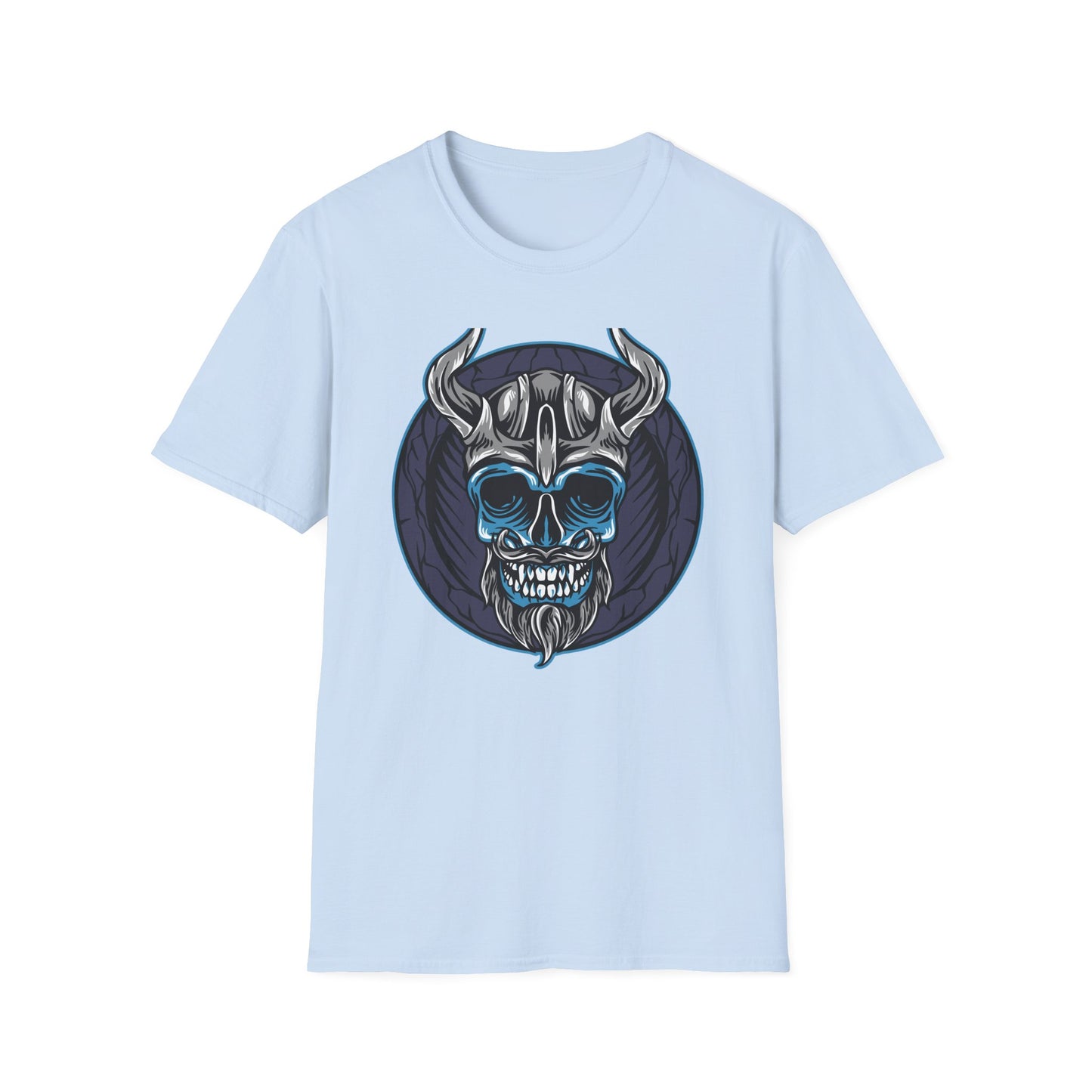 Epic Viking Skull T-Shirt | Fierce Horned Warrior Design Tee for Men | Bold Norse Mythology Apparel