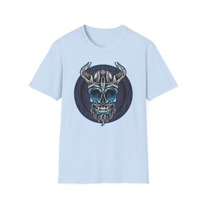 Epic Viking Skull T-Shirt | Fierce Horned Warrior Design Tee for Men | Bold Norse Mythology Apparel
