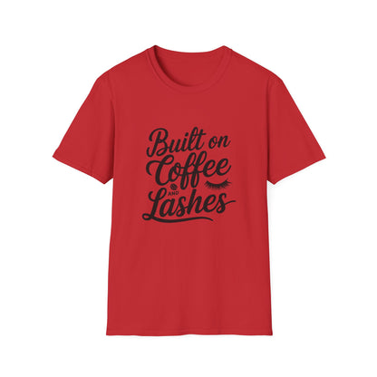 But First, Coffee & Lashes T-Shirt | Chic Morning Routine Tee for Her | Glam Caffeine Lover Top