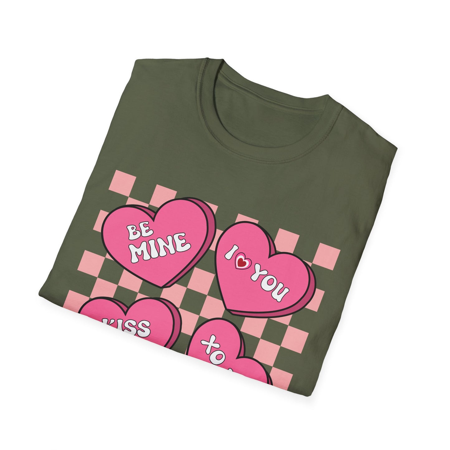 Charming Retro Valentine's Day T-Shirt | Sweet Conversation Hearts Love Tee | Adorable Be Mine Couple Gift