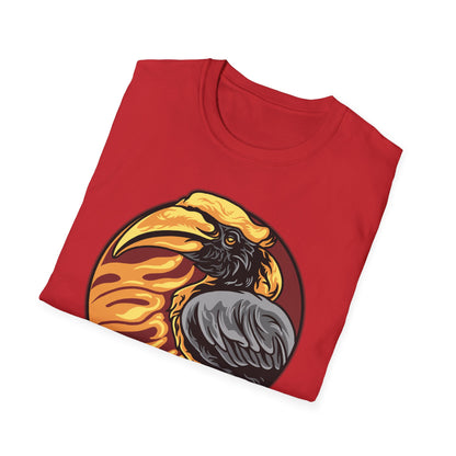 Striking Hornbill Bird T-Shirt - Bold Exotic Jungle Wildlife Graphic Tee | Unique Nature Lover Gift for Men & Women