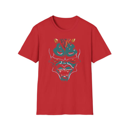 Unleashed Fiery Demon T-Shirt: Epic Monster Face Graphic Tee for Goth, Fantasy & Edgy Style Lovers | Bold & Unique