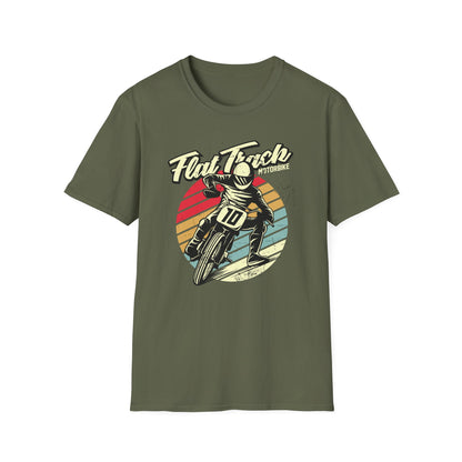 Vintage Flat Track Motorbike T-Shirt | Retro Dirt Bike Racer Tee | Awesome Adrenaline Seeker Gift