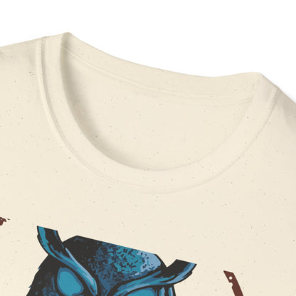 Epic Mystic Owl & Skull T-Shirt – Striking Gothic Wisdom Tee | Unique Dark Fantasy Apparel Gift