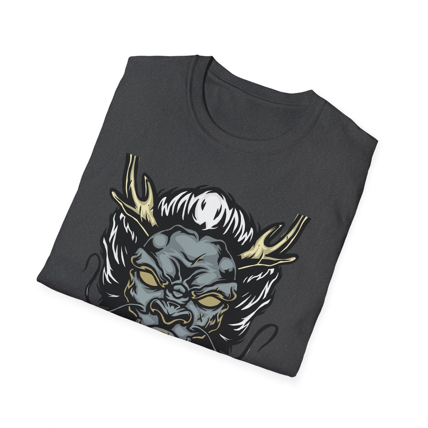 Powerful Japanese Dragon Head T-Shirt - Epic Mythical Beast Graphic Tee for Bold Style & Fantasy Fans