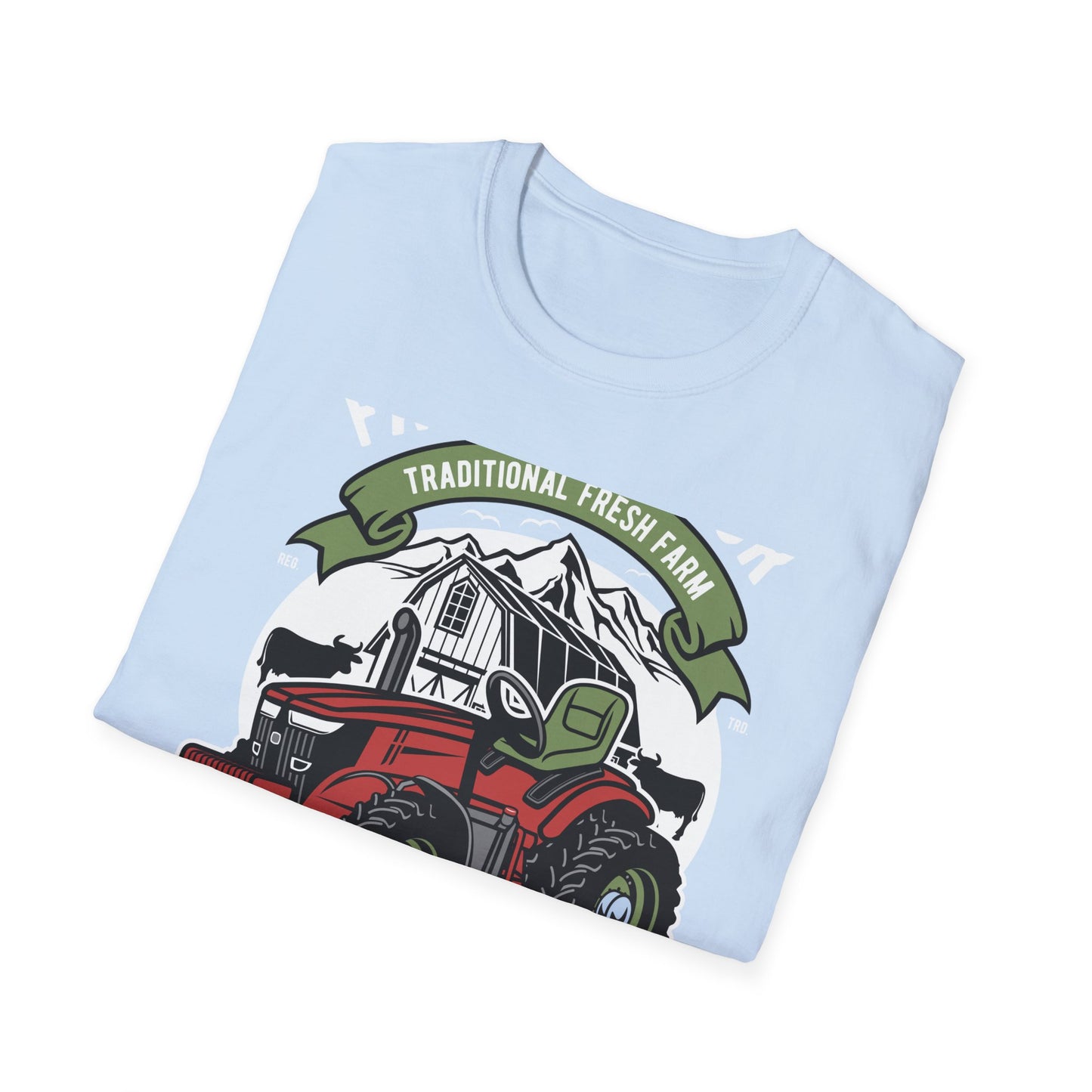 Classic Red Tractor Farm T-Shirt | Traditional Fresh Agriculture Tee | Premium Country Life & Farmer Gift