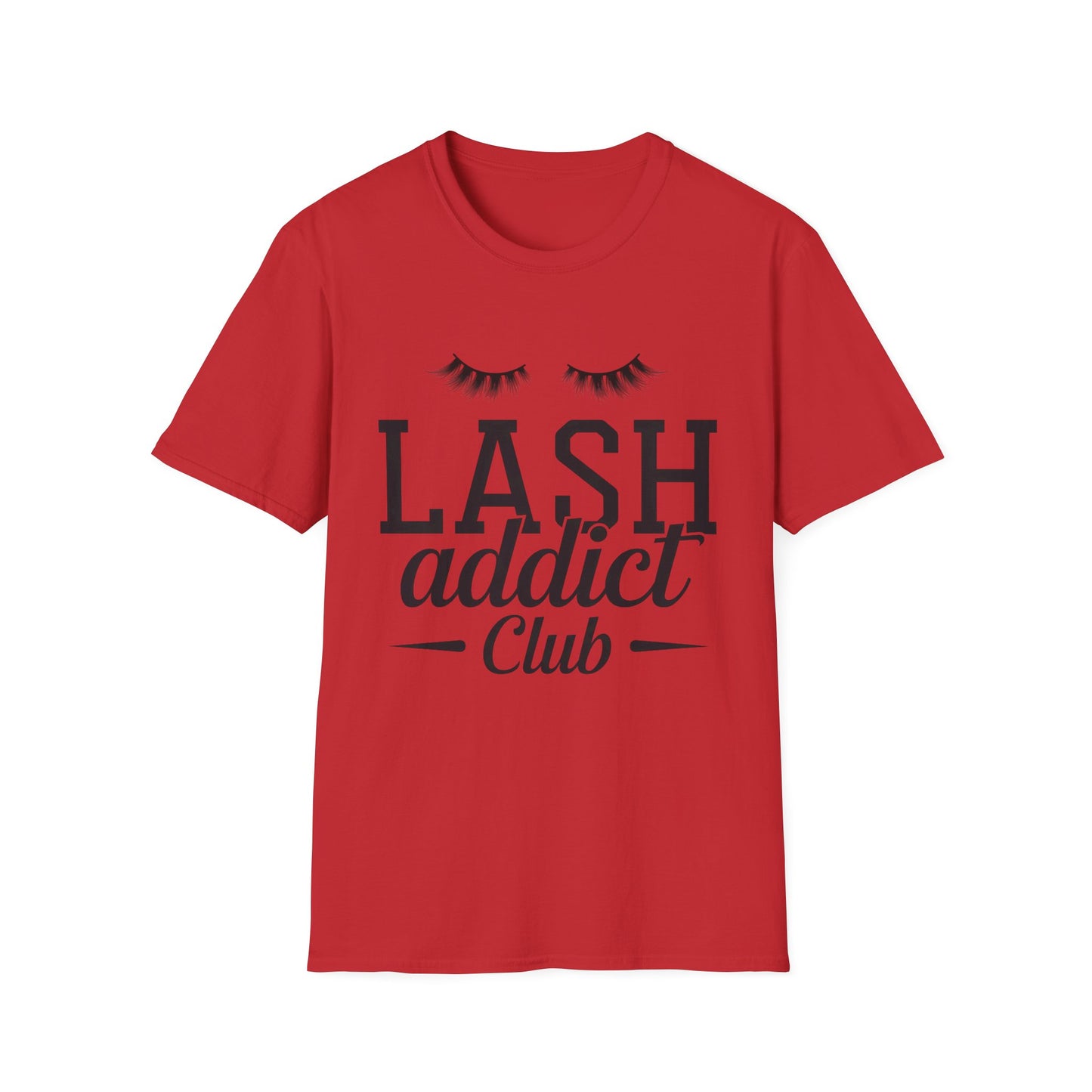 Obsessed Lash Addict Club T-Shirt | Chic Glam Beauty Queen Tee for Lash Techs & Makeup Artists