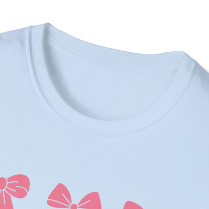 Charming Pink Bows T-Shirt | Adorable Coquette Aesthetic Tee for Women & Girls | Sweet Girly Fashion Top Gift