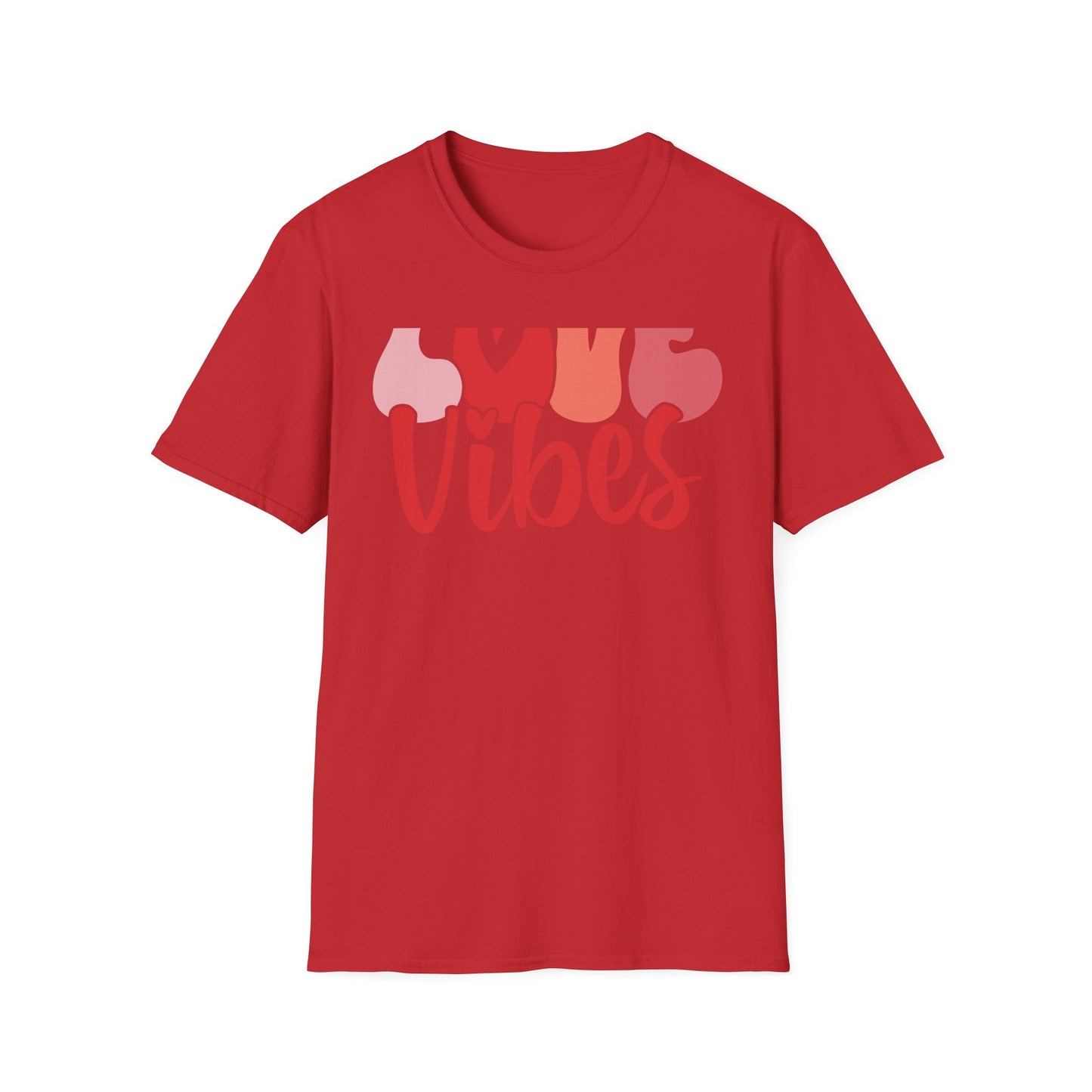 Groovy LOVE Vibes T-Shirt for Women | Trendy Retro Heart Tee | Spread Positivity & Style | Perfect Valentine's Day Gift
