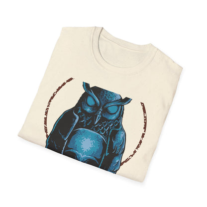 Epic Mystic Owl & Skull T-Shirt – Striking Gothic Wisdom Tee | Unique Dark Fantasy Apparel Gift