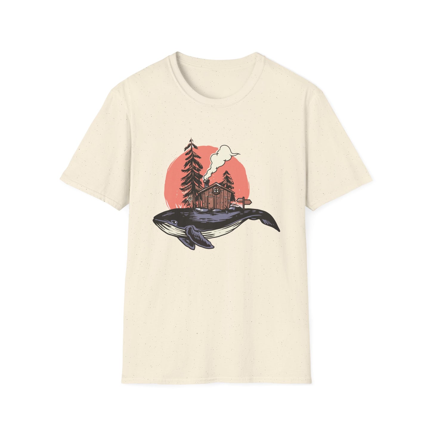 Breathtaking Whale Cabin T-Shirt | Enchanting Fantasy Art Tee for Nature Lovers & Dreamers