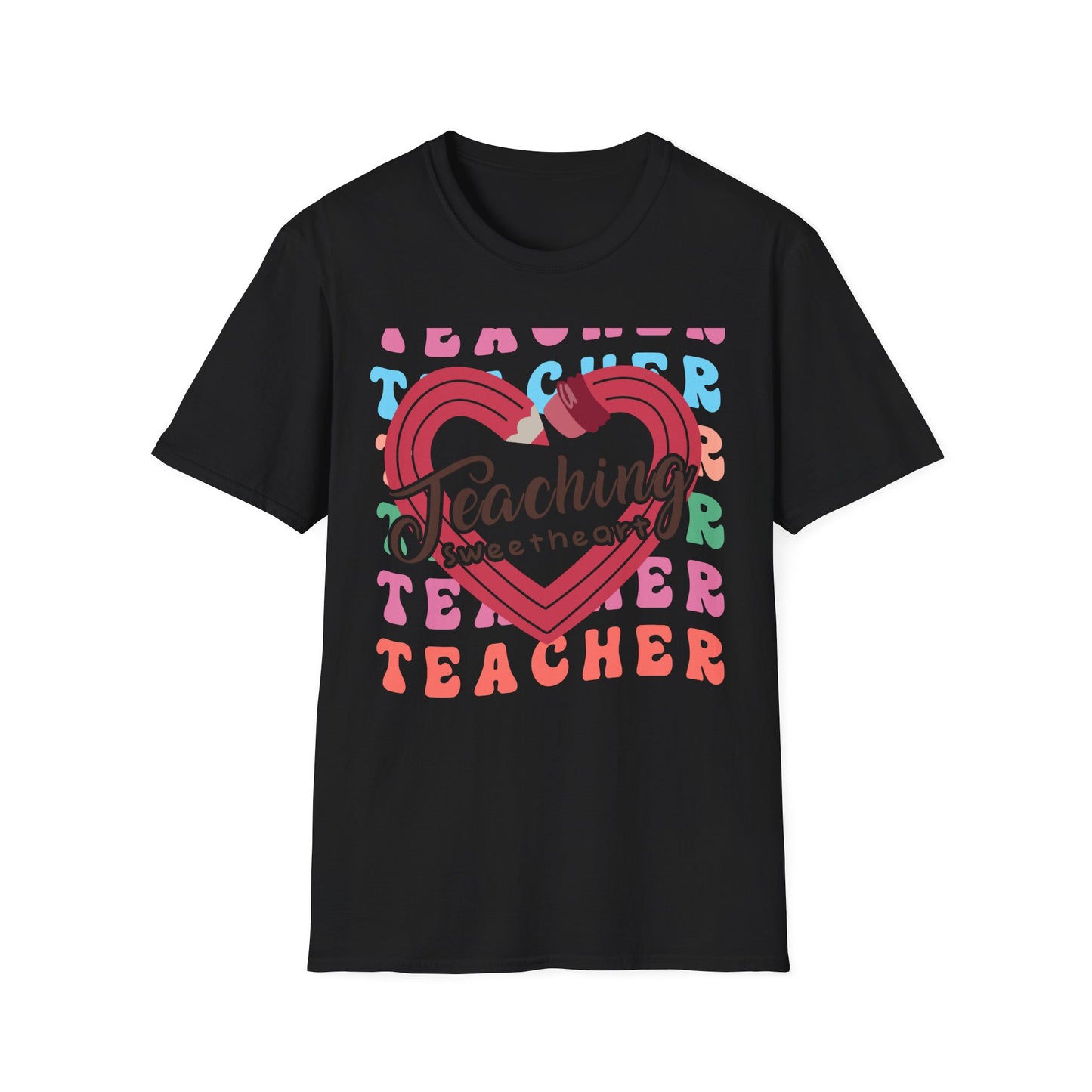 Groovy Teaching Sweetheart T-Shirt | Adorable Teacher Appreciation Tee | Perfect Gift for Educators & Mentors