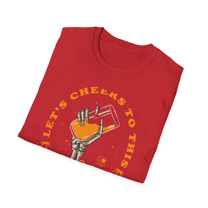 Awesome Skeleton Hand Cocktail T-Shirt - 'Cheers to This Summer Party' Beach & Vacation Tee