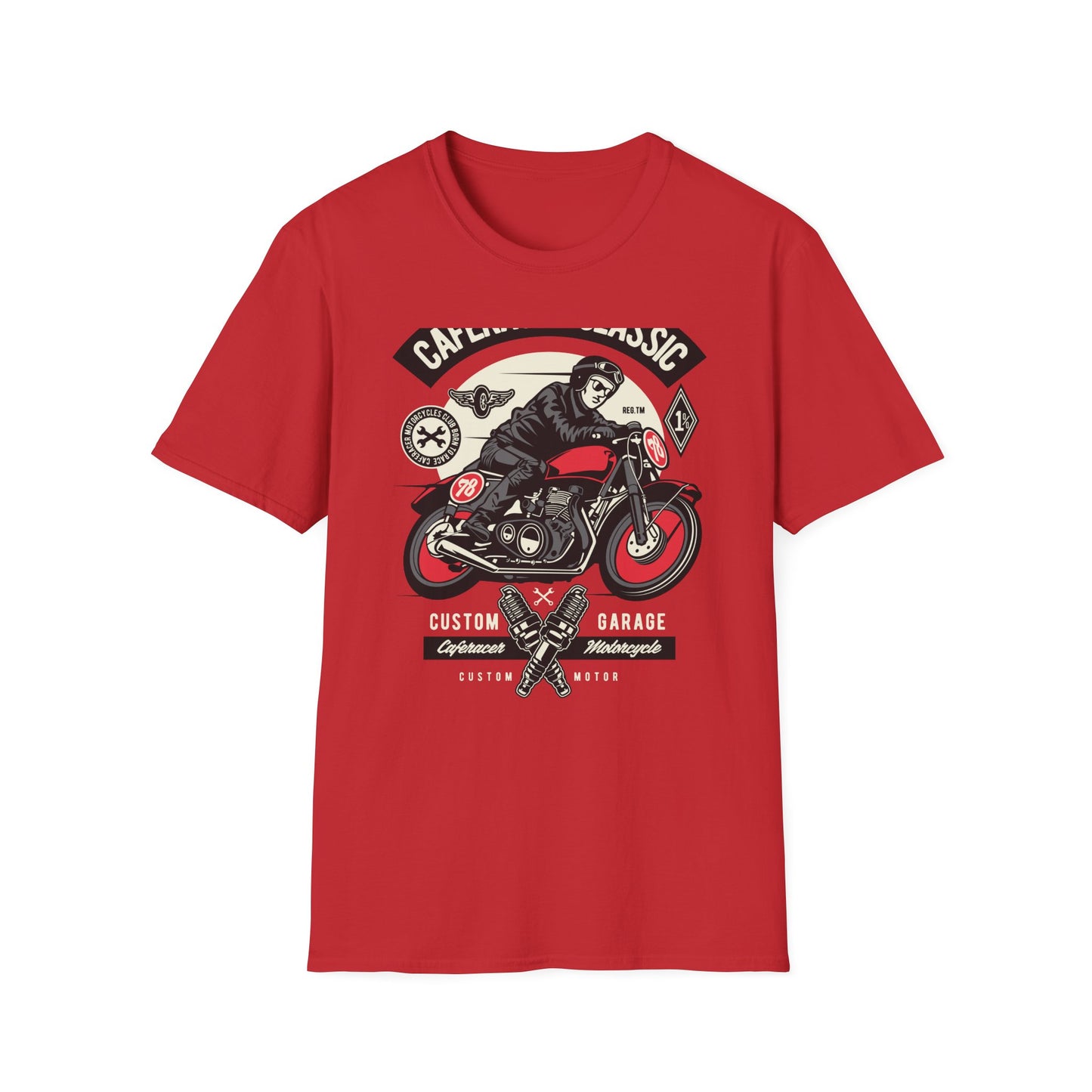 Vintage Cafe Racer Classic T-Shirt | Legendary Biker Club Motorcycle Tee for Men | Custom Garage Mechanic Apparel Gift