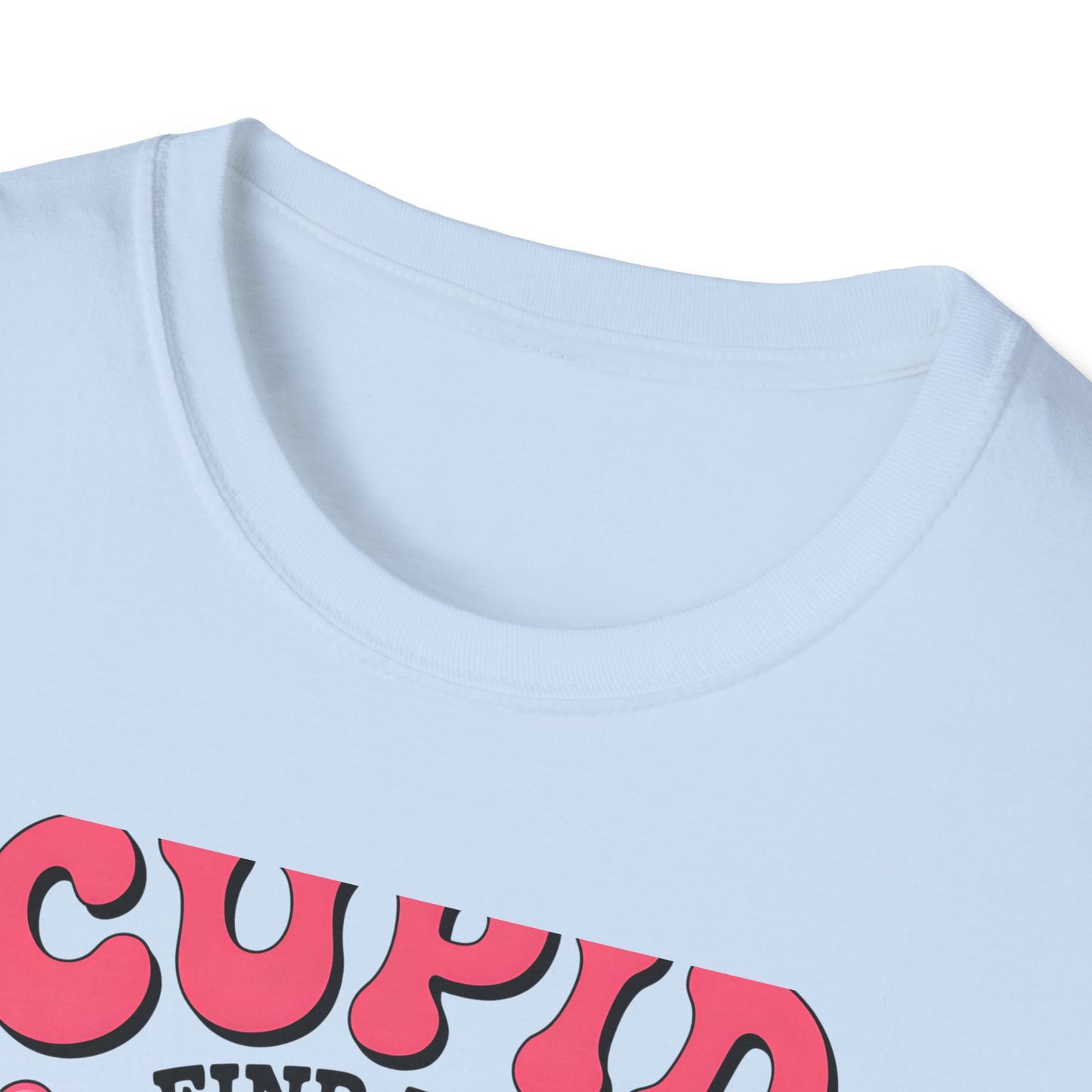 Adorable Cupid Find Me A Cowboy T-Shirt - Cute Valentine's Day Western Love Tee | Funny Rodeo Romance Shirt for Women