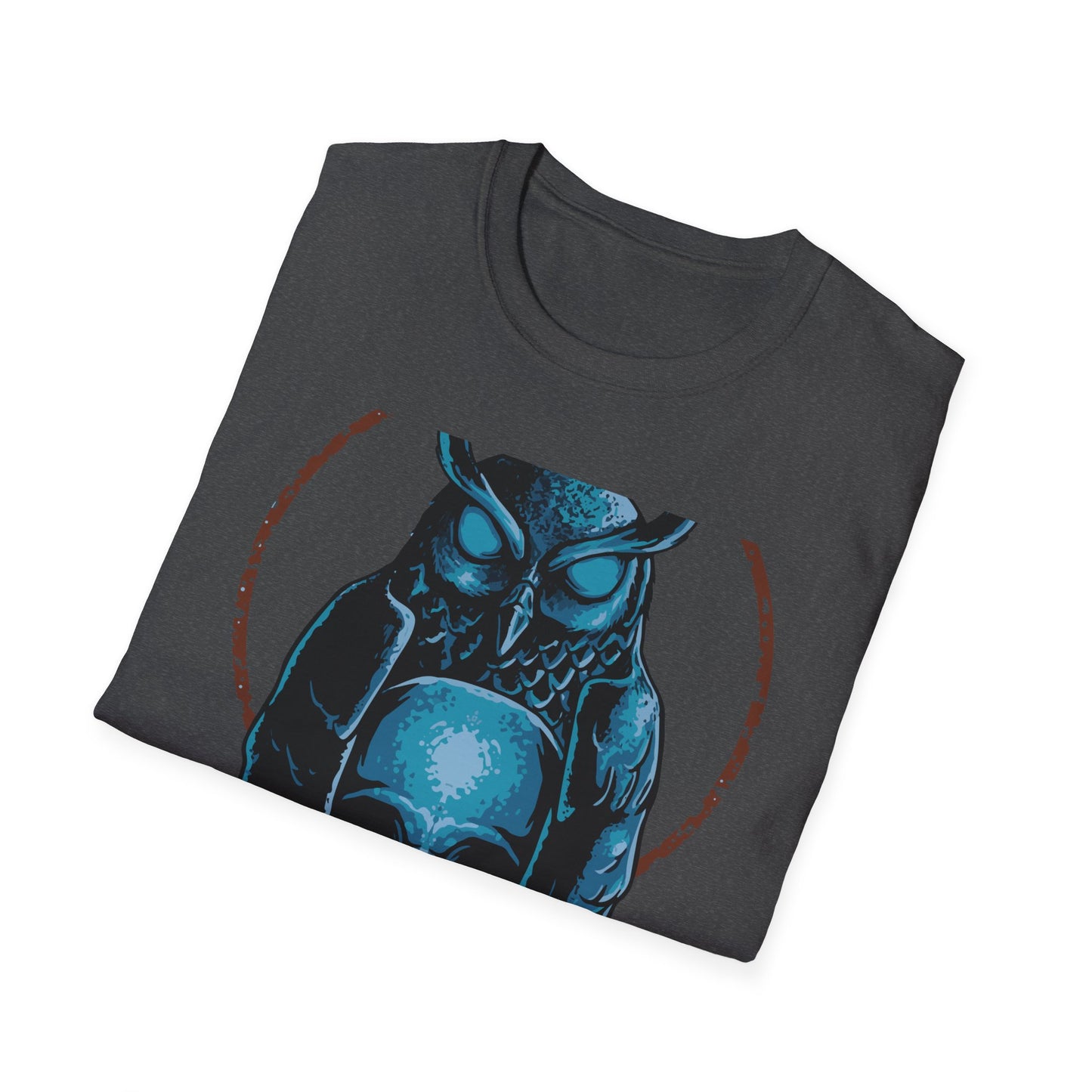 Epic Mystic Owl & Skull T-Shirt – Striking Gothic Wisdom Tee | Unique Dark Fantasy Apparel Gift