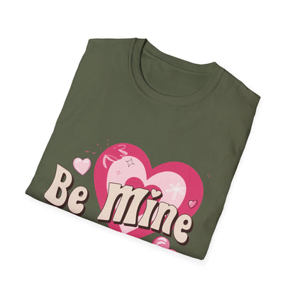 Be Mine Retro Valentine's T-Shirt | Sweet Pink Hearts & Groovy Text Tee | Adorable Love Gift for Her/Him