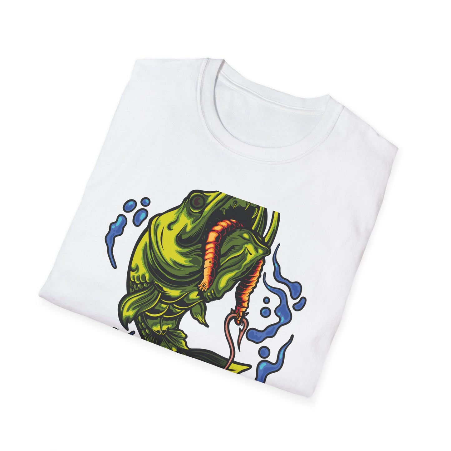 Epic Vicious Fish Strike T-Shirt - Dynamic Angler Graphic Tee with Fishing Bait Design