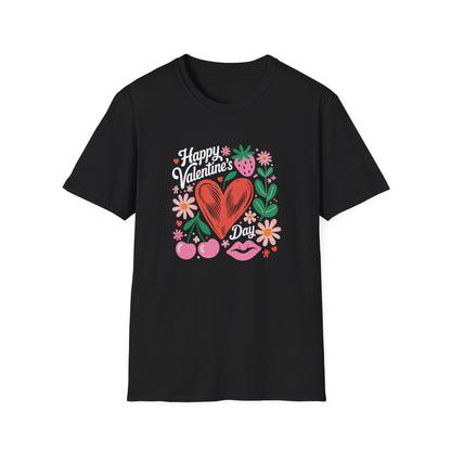Groovy Valentine's Day T-Shirt | Adorable Retro Heart & Flower Love Tee for Women & Girls | Sweet Holiday Gift