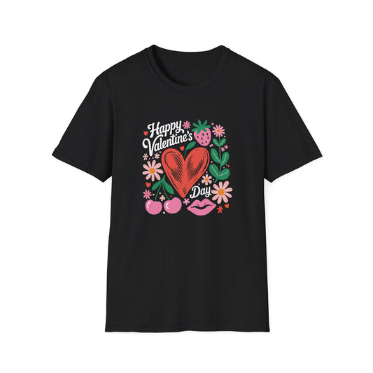 Groovy Valentine's Day T-Shirt | Adorable Retro Heart & Flower Love Tee for Women & Girls | Sweet Holiday Gift