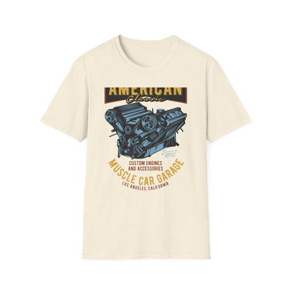 Epic American Classic Muscle Car V8 Engine T-Shirt | Authentic Garage Mechanic Tee | Since 1973 Vintage Car Lover Gift