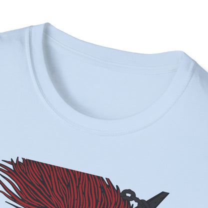 Epic Spartan Skull Helmet T-Shirt - Fearless Warrior Design with Swords & Chains for Men