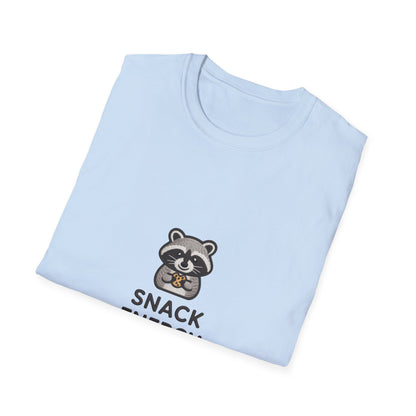 Cute Raccoon Snack Energy T-Shirt | Adorable Cookie Lover Tee | Funny Foodie Animal Fan Shirt | Ultimate Comfort Apparel
