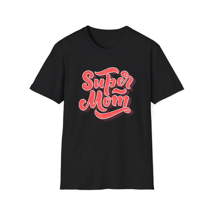 Super Mom T-Shirt | Vibrant Retro Script Tee | Ultimate Mother's Day Gift for Best Moms & Women