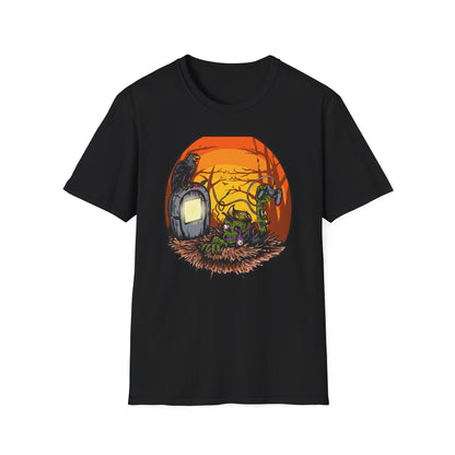 Epic Zombie Gamer T-Shirt: Undead Rising for Next-Gen Play | Spooky Horror Gaming Tee for Gamers