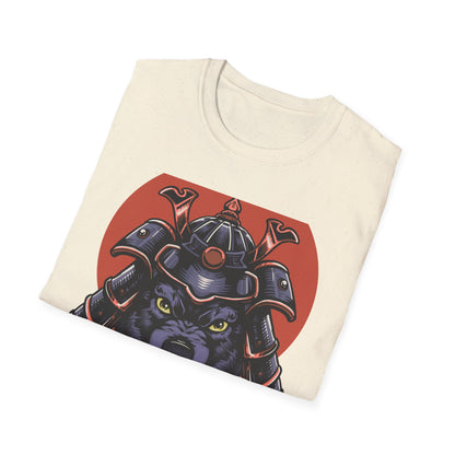 Epic Samurai Wolf Warrior T-Shirt - Japanese Kabuto & Fierce Spirit Tee | Bold Graphic Tee