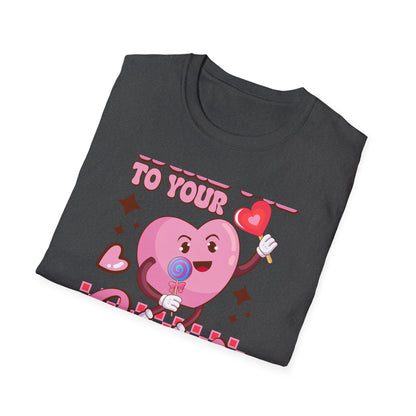Sweet & Groovy 'Take Me To Your Candy Shop' T-Shirt | Adorable Retro Heart Lollipop Tee | Perfect Valentine's Day Gift for Candy Lovers