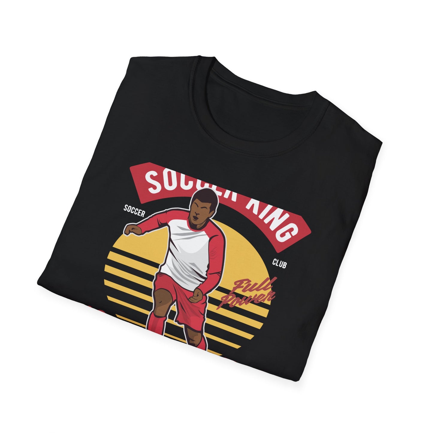 Epic Soccer King T-Shirt - Vintage Football Player Tee for Men & Fans - "Play The Game" Power Design