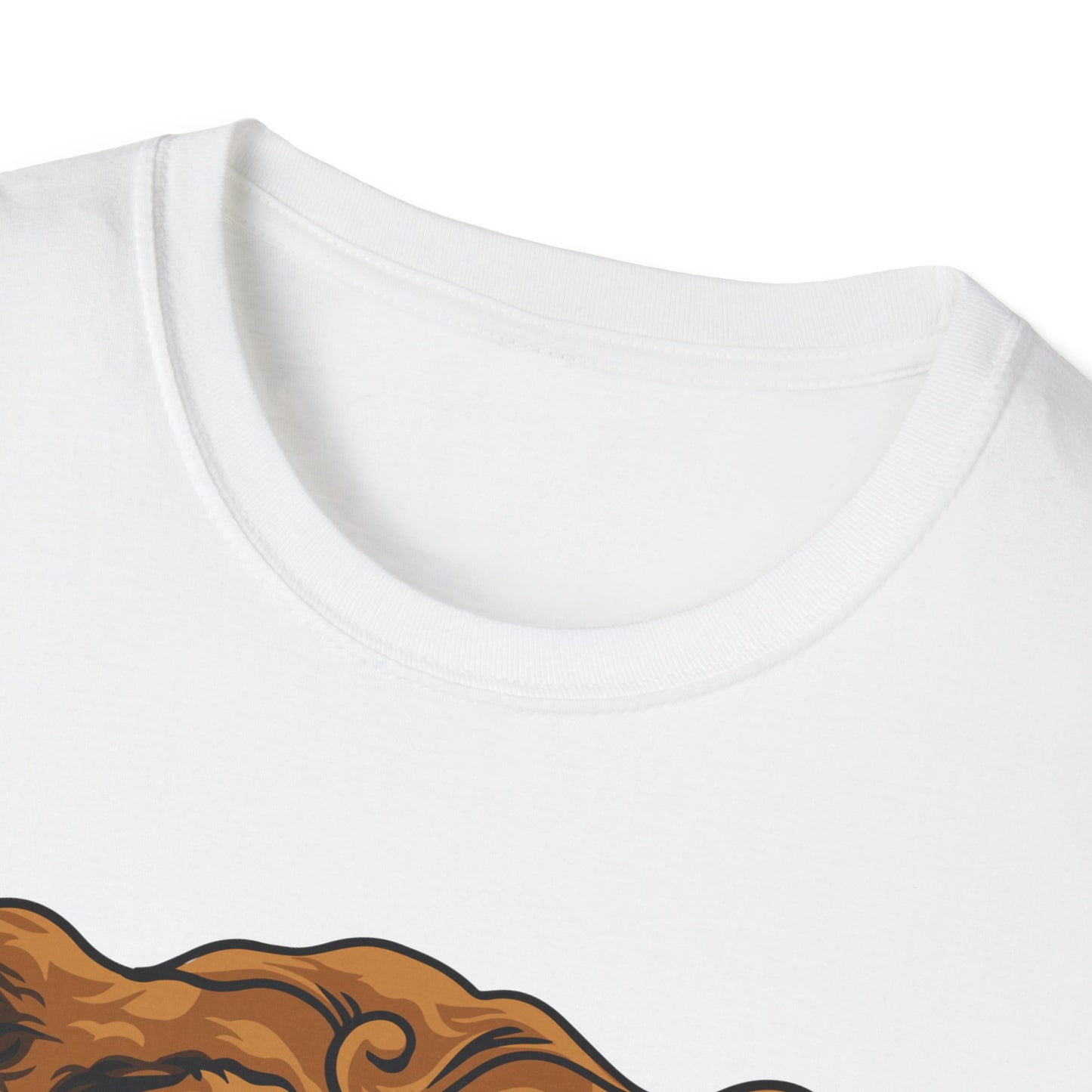Dapper Grumpy Bear T-Shirt | Fierce Gentleman Animal Lover Tee | Unique Mustache Beard Design Gift