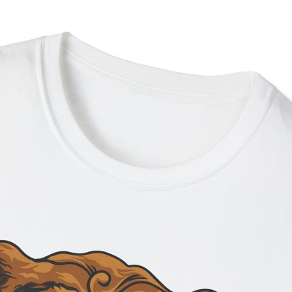 Dapper Grumpy Bear T-Shirt | Fierce Gentleman Animal Lover Tee | Unique Mustache Beard Design Gift