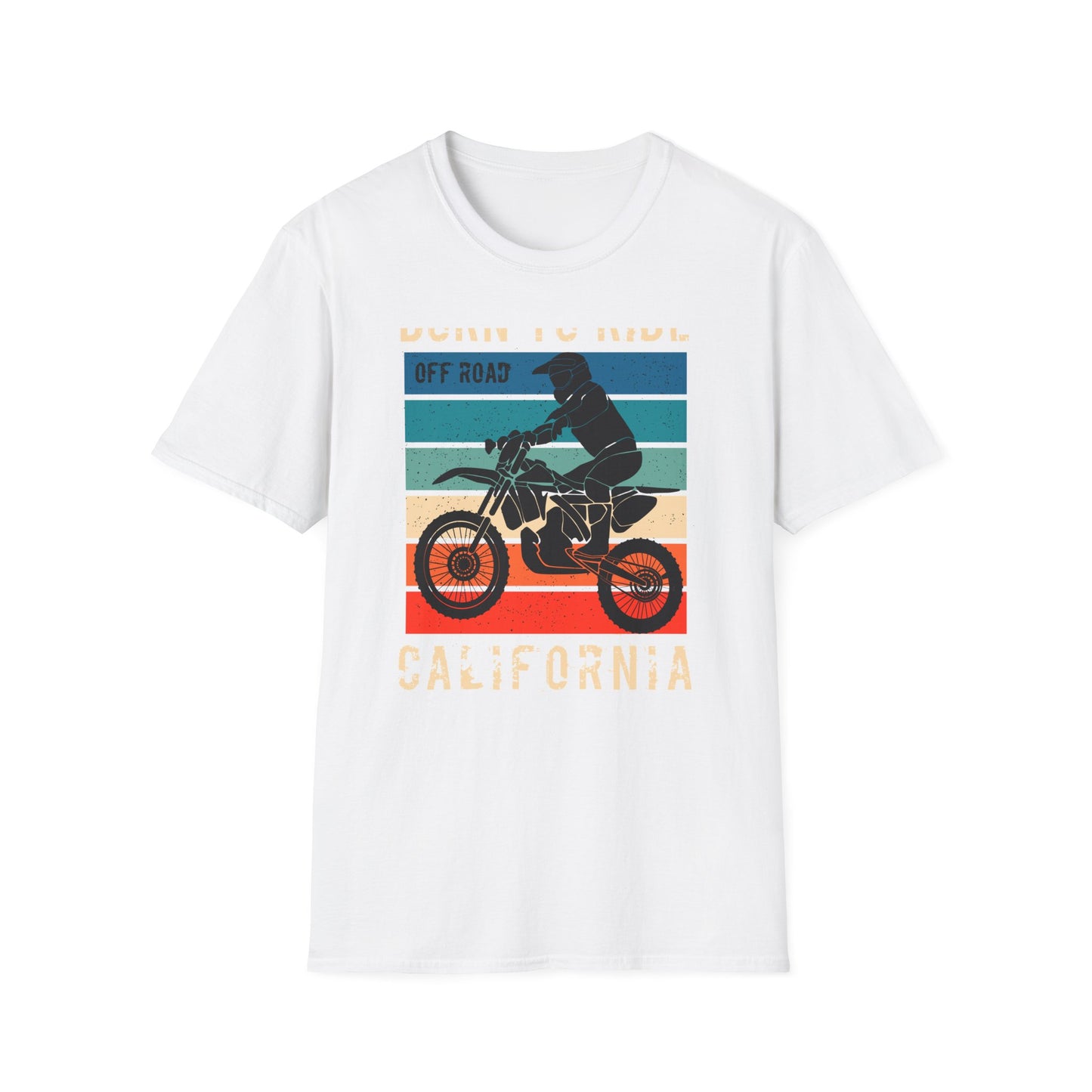 Ultimate Born to Ride Off Road California Motocross T-Shirt | Vintage Dirt Bike Rider Tee | Adventure Awaits!
