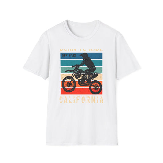Ultimate Born to Ride Off Road California Motocross T-Shirt | Vintage Dirt Bike Rider Tee | Adventure Awaits!
