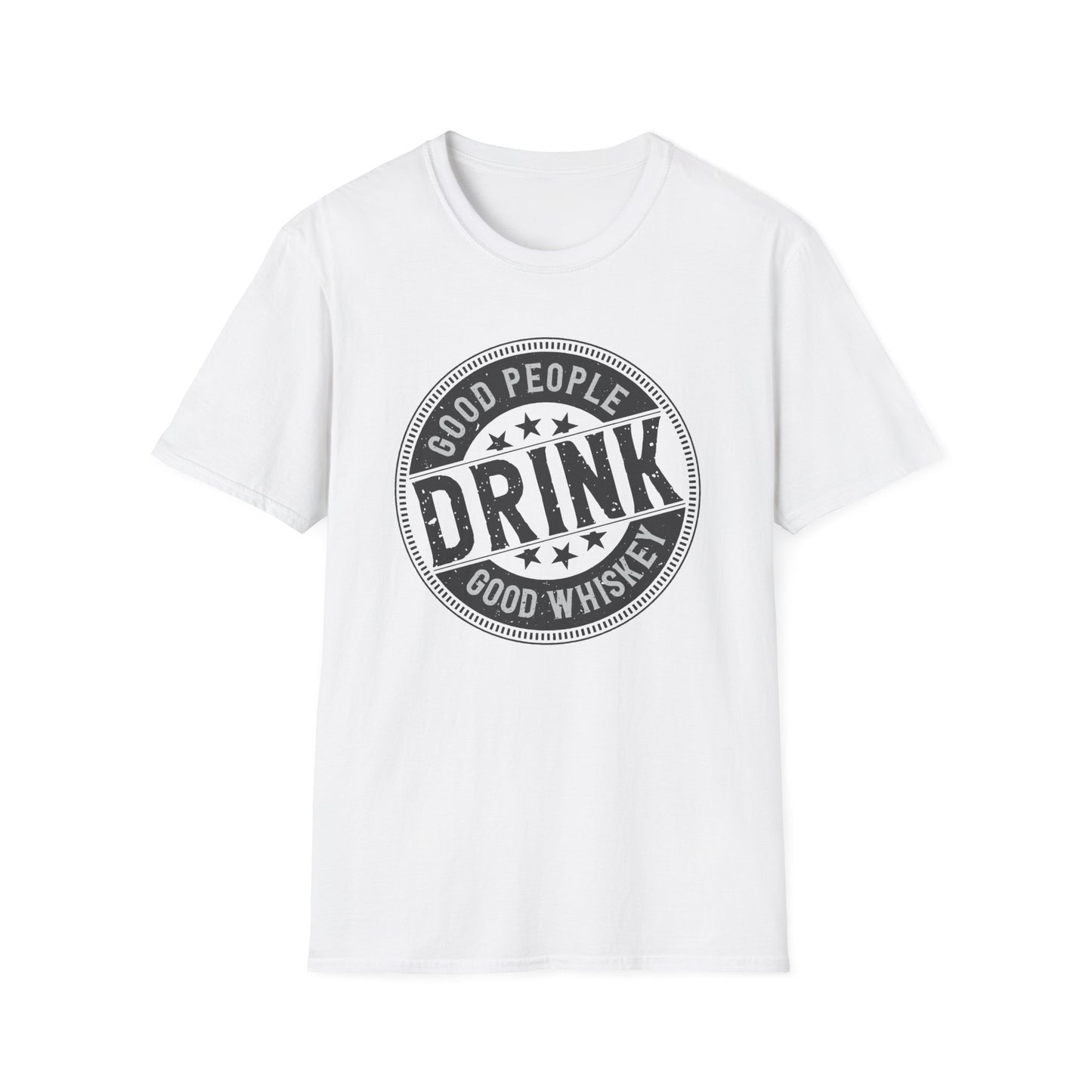 Vintage 'Good People Drink Good Whiskey' T-Shirt | Classic Whiskey Lover Tee for Bar Nights & Gifts