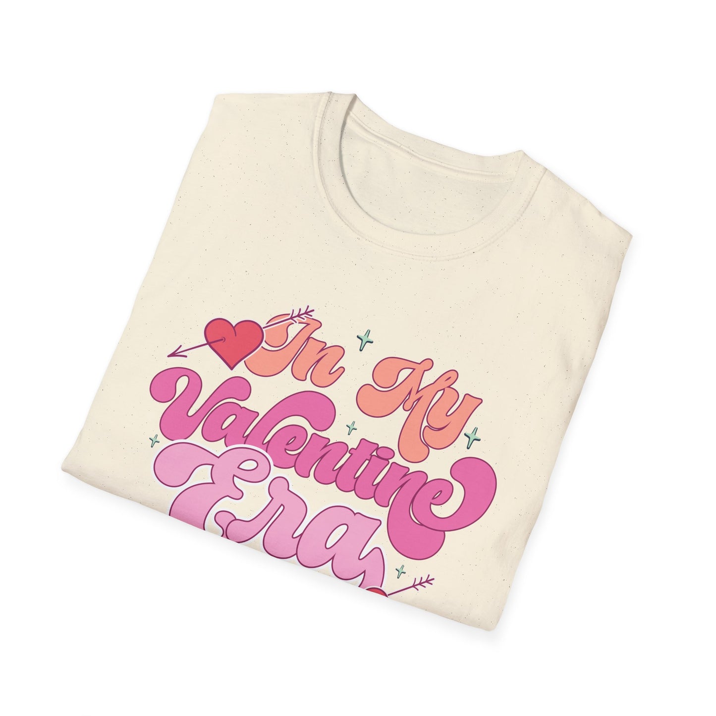 Groovy 'In My Valentine Era' T-Shirt | Retro Pink Heart Trendy Valentine's Day Tee | Sweet Love Season Gift