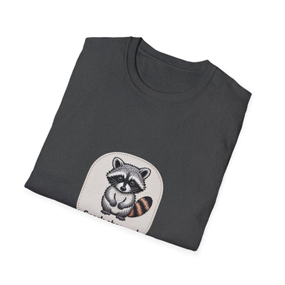 Cute Snack Obsessed Raccoon T-Shirt | Adorable Animal Lover Funny Tee | Must-Have Graphic Gift for Foodies