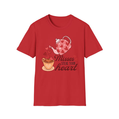 Charming 'Steal Your Heart' Teapot T-Shirt | Adorable Valentine's Day Love & Tea Lover Gift | Sweet Romantic Tee