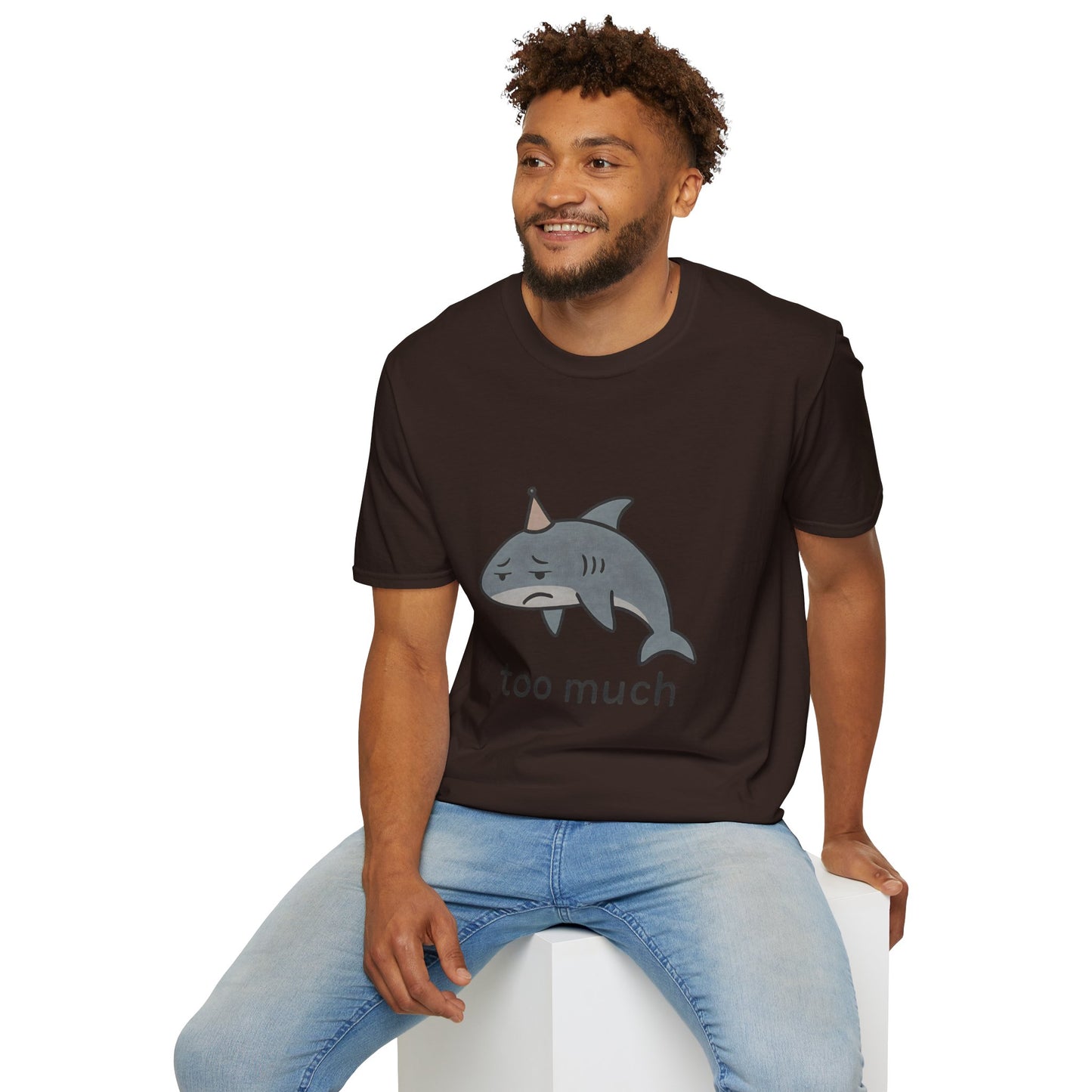 Too Much Shark Overwhelmed Meme T-Shirt
