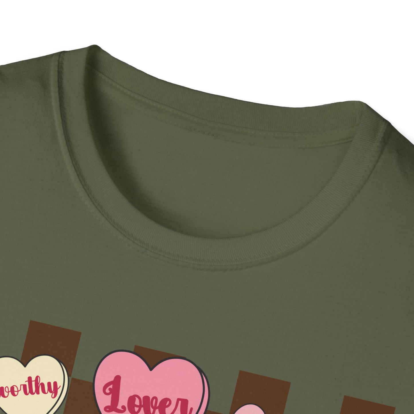 Empowering 'You Are' Positive Affirmation T-Shirt - Retro Candy Heart Self-Love Tee for Women & Teens - Ultimate Confidence Booster Gift