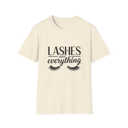 LASH Over Everything T-Shirt | Stunning Eyelash Lover Tee for Makeup Artists & Glam Queens