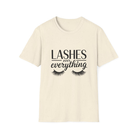 LASH Over Everything T-Shirt | Stunning Eyelash Lover Tee for Makeup Artists & Glam Queens