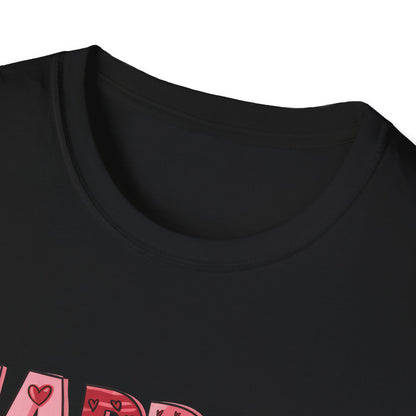 Charming Happy Valentine's Day T-Shirt | Sweet Hearts, Balloons & Rose Tee | Perfect Romantic Gift for Her