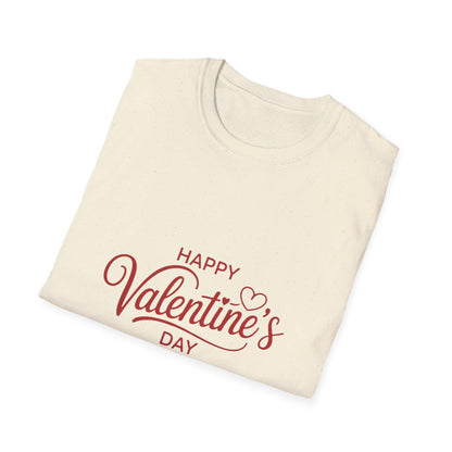 Sweet Happy Valentine's Day T-Shirt | Charming Love Heart Tee | Romantic Gift for Couples & Her