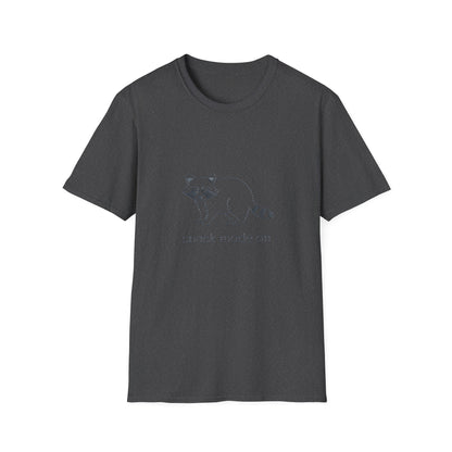 Hilarious Raccoon 'Snack Mode On' T-Shirt | Comfy Foodie Animal Tee | Unique Embroidered Look Gift for Snack Lovers